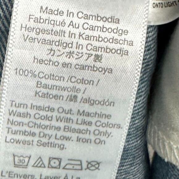 Madewell Relaxed Denim Shorts Button Fly Women's 28‎ Blue Distressed - Picture 6 of 7